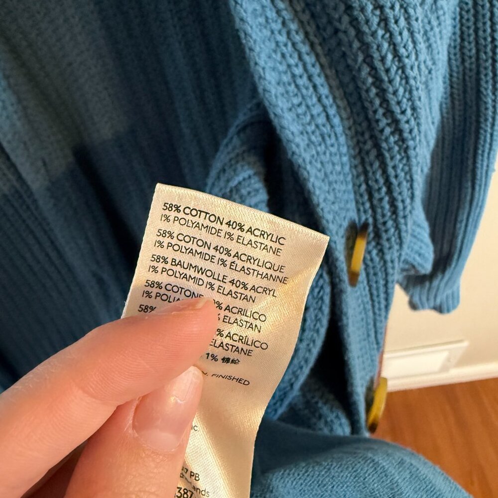 Free People Swim Too Deep Cardi in Peacock Plume - Picture 4 of 5